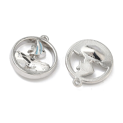 Alloy Glass Pendants FIND-B061-05P-B04-1