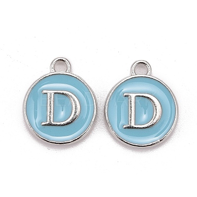 Platinum Plated Alloy Enamel Charms LS-ENAM-S118-04D-P-1