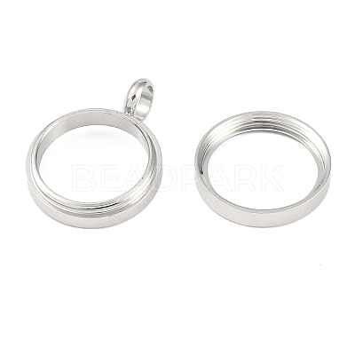 304 Stainless Stee Locket Pendants STAS-S132-16P-02-1