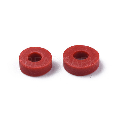 Handmade Polymer Clay Beads X-CLAY-Q251-6.0mm-102-1