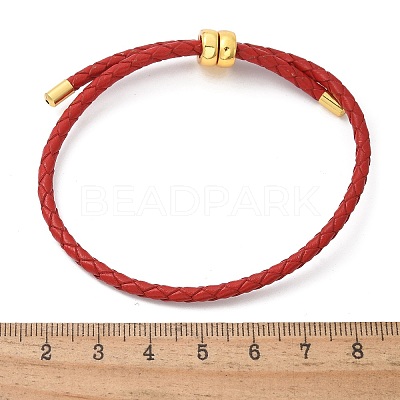Leather Braided Cord Bracelets BJEW-G675-06G-15-1