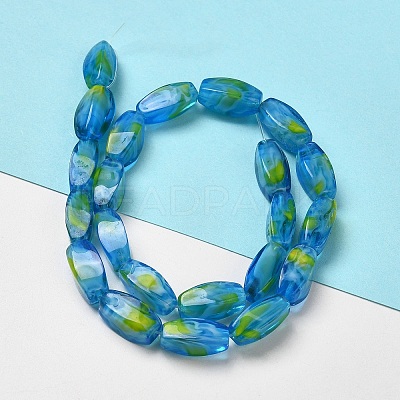 Handmade Milleflori Glass Beads Strands EGLA-P053-04A-01-1