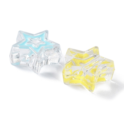 Transparent Acrylic Beads OACR-A029-05-1