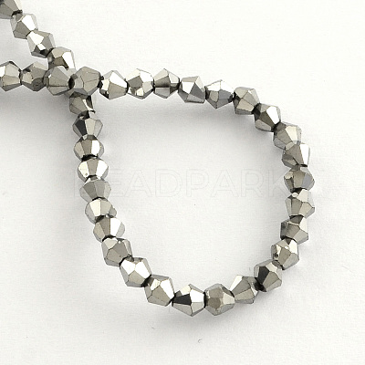 Electroplate Glass Bead Strands EGLA-R094-3mm-08-1