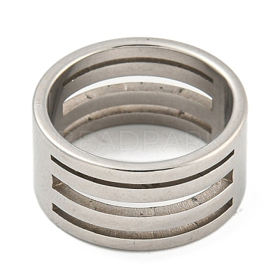 201 Stainless Steel Rings RJEW-A034-10P-1-1