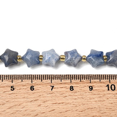 NaturalBlue Aventurine Beads Strands G-Z080-A28-10mm-1
