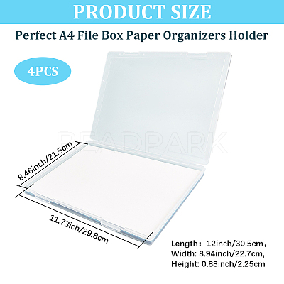 Transparent Plastic Packaging Boxes with Hinged Lid AJEW-WH20060-89-1