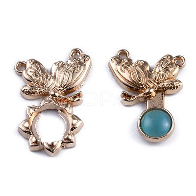 Alloy Snap Lock Clasps FIND-WH0048-67D-1