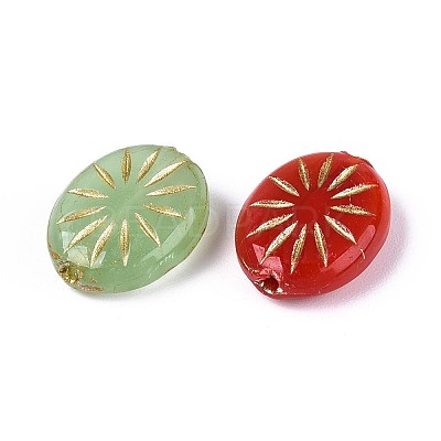 Opaque Glass Beads LAMP-T021-42M-1