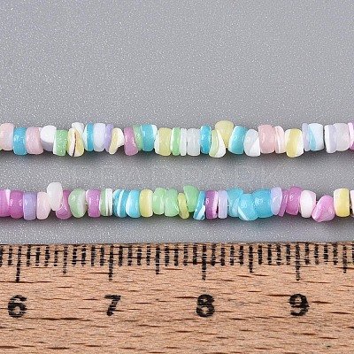 Natural Trochid Shell/Trochus Shell Beads Strands SSHEL-N040-21A-1