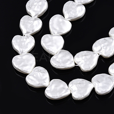 ABS Plastic Imitation Pearl Beads Strands KY-N015-09-B01-1