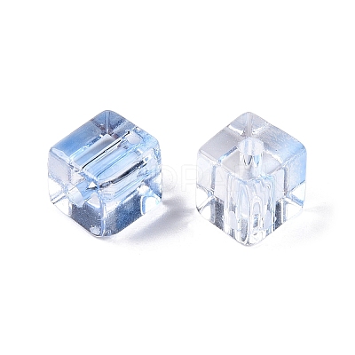 Baking Paint Transparent Glass Beads DGLA-N005-01A-03-1