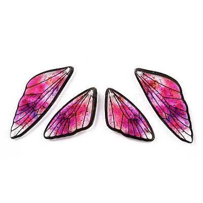 Transparent Resin Wing Pendants Set RESI-TAC0021-01B-1