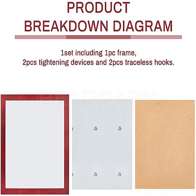 Wood Picture Frame DIY-WH0162-11C-1