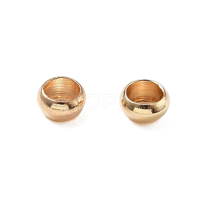 Brass Crimp Beads KK-S509-01KCG-01-1