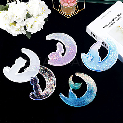 DIY Silicone Moon Molds Kits DIY-TA0008-30-1