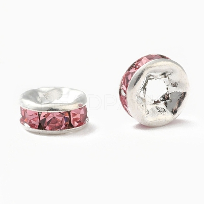 Brass Grade A Rhinestone Spacer Beads RB-A014-Z8mm-27S-1