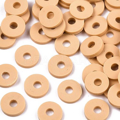Handmade Polymer Clay Beads X-CLAY-Q251-6.0mm-32-1