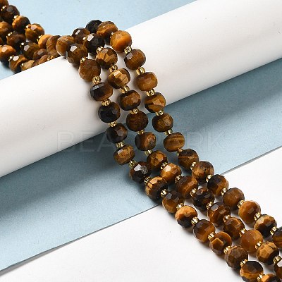 Natural Tiger Eye Beads Strands G-P508-A01-01-1