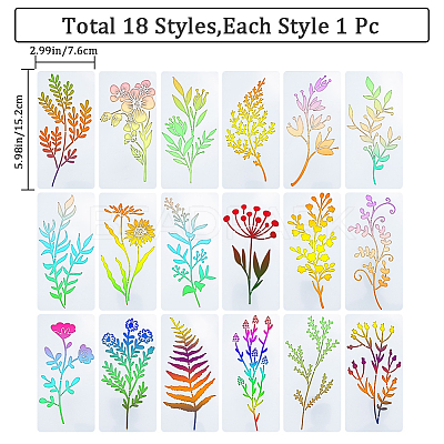 PET Plastic Drawing Painting Stencils Templates DIY-WH0502-62B-1