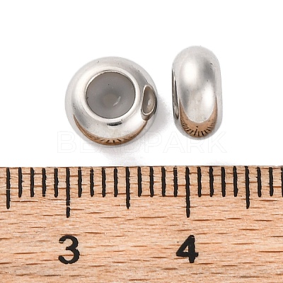 202 Stainless Steel Beads STAS-P238-10P-B-1