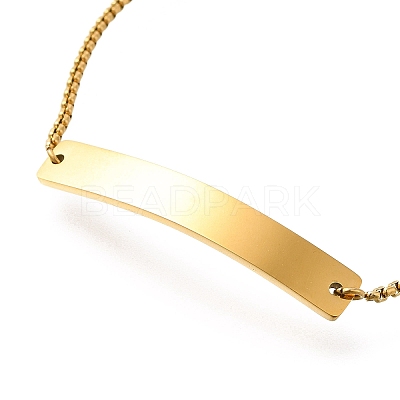 304 Stainless Steel Box Chain Slider Bracelets BJEW-M233-02G-1