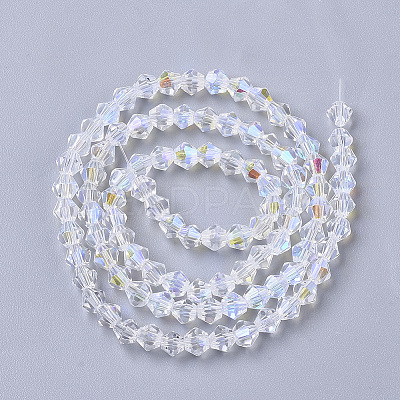 Electroplate Glass Beads Strands LS-EGLA-Q118-4mm-C17-1