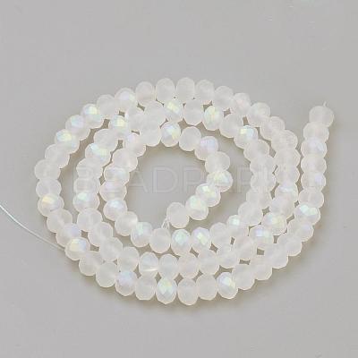 Electroplate Glass Beads Strands EGLA-S141-6mm-01E-1