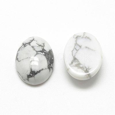 Natural Howlite Cabochons G-R415-14x10-29-1