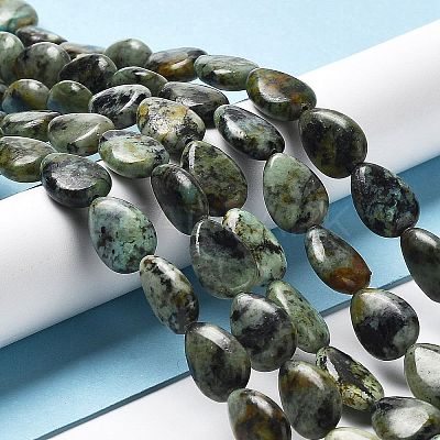 Natural African Turquoise(Jasper) Beads Strands G-L585-F01-01-1
