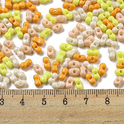Opaque Baking Paint Glass Seed Beads SEED-K009-01A-28-1