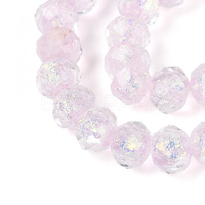 Handmade Foil Lampwork Beads Strands FOIL-T008-09B-1