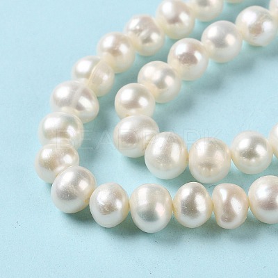 Natural Cultured Freshwater Pearl Beads Strands PEAR-E018-74-1
