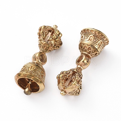Brass Buddhist Beads KK-G375-02C-1