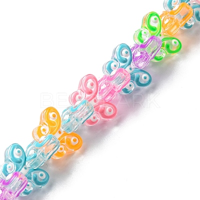 Transparent Glass Beads Strands LAMP-A154-01G-1