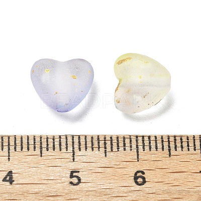 Frosted Transparent Acrylic Beads OACR-F013-01-1