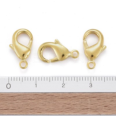 Brass Lobster Claw Clasps X-KK-903-G-NF-1