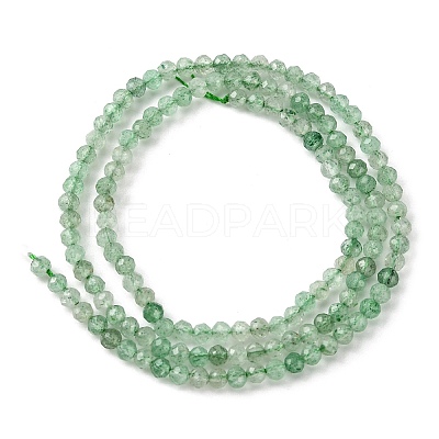 Natural Green Strawberry Quartz Beads Strands X-G-Z034-A02-02-1