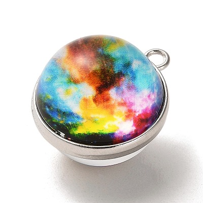 Galaxy Theme Luminous Glass Ball Pendants GLAA-D021-01P-02-1
