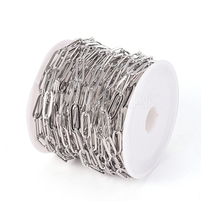 304 Stainless Steel Paperclip Chains CHS-CJC0001-03P-1