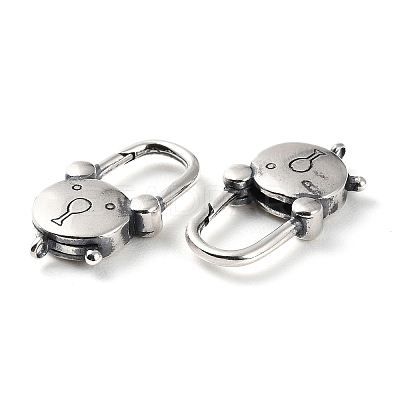 925 Thailand Sterling Silver Lobster Claw Clasps STER-D003-15AS-1