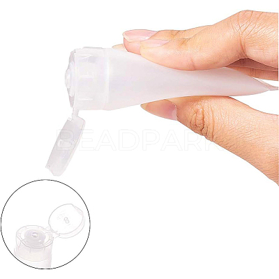20ml Matte PE Plastic Refillable Flip Top Cap Bottles LS-MRMJ-WH0024-01A-1