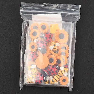 45Pcs 5 Styles Opaque Resin Cabochons CRES-YW0001-36-1