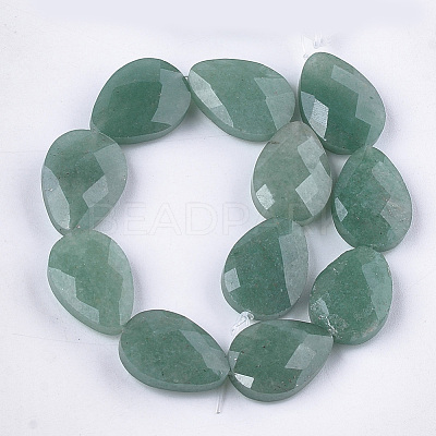 Natural Green Aventurine Beads Strands G-S354-09-1