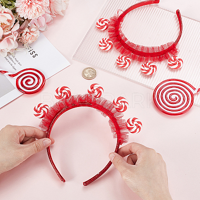 Cloth Lollipop Hair Bands for Women Girl OHAR-WH0021-89A-1