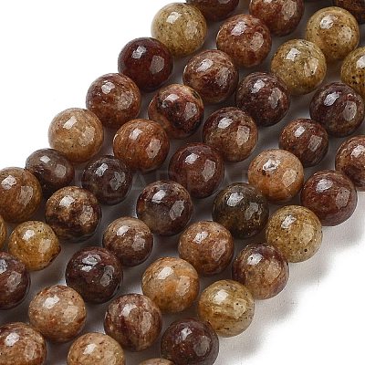 Natural Gemstone Beads Strands G-H045-A01-10MM-1