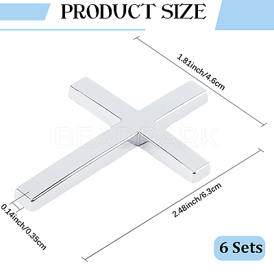 6Bags Alloy Car Stickers STIC-CP0001-25-1