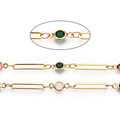 Real 16K Gold Plated Brass Oval Link Chains CHC-TADZ0001-01G-1