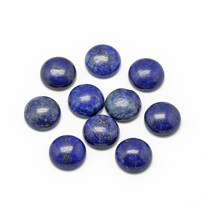 Natural Lapis Lazuli Cabochons G-R416-8mm-33-1
