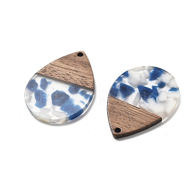 Resin and Walnut Pendants LS-FIND-R051-15A-1